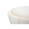 TABURET FLORE CREM CM Ø 40X44