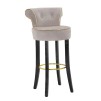 TABURET DE BAR LUXY GREY CM 46X48X96