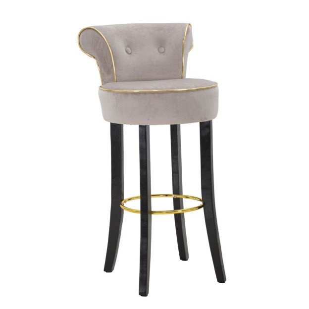 TABURET DE BAR LUXY GREY CM 46X48X96