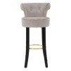 TABURET DE BAR LUXY GREY CM 46X48X96