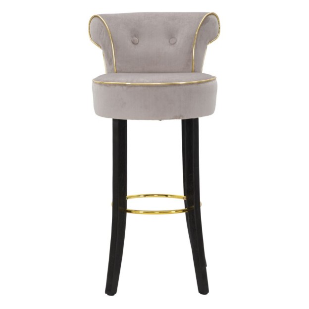 TABURET DE BAR LUXY GREY CM 46X48X96