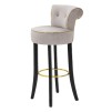 TABURET DE BAR LUXY GREY CM 46X48X96