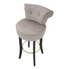 TABURET DE BAR LUXY GREY CM 46X48X96