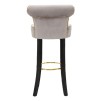 TABURET DE BAR LUXY GREY CM 46X48X96