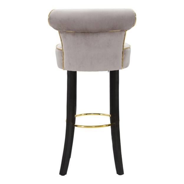 TABURET DE BAR LUXY GREY CM 46X48X96