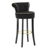 TABUR DE BAR LUXY NEGRU CM 46X48X96