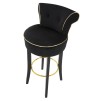 TABUR DE BAR LUXY NEGRU CM 46X48X96