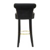 TABUR DE BAR LUXY NEGRU CM 46X48X96