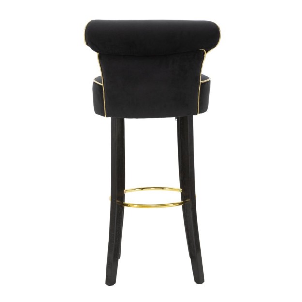 TABUR DE BAR LUXY NEGRU CM 46X48X96