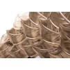 OGLINDA DE PERETE GLAM PETAL RAME 73X5