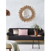 OGLINDA DE PERETE GLAM PETAL RAME 73X5
