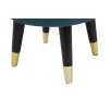 TABURET PARIS TEAL/AUR CM Ø 35X40,5