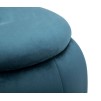TABURET DEPOZITARE PARIS TEAL/AUR CM Ø 43X43