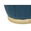 TABURET DEPOZITARE PARIS TEAL/AUR CM Ø 43X43