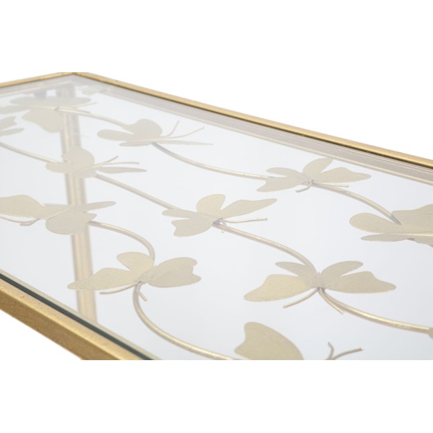CONSOLA FLUTURI STICLA CM 100X35X80