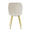 SCAUN PARIS SPACE CREAM/AUR SET 2 46X58X77