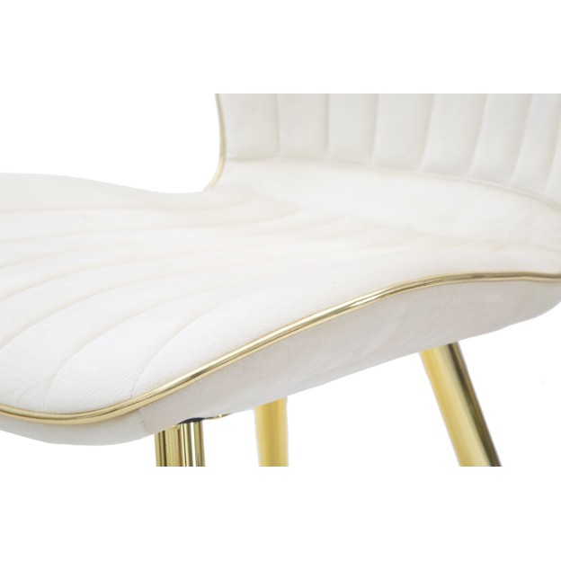 SCAUN PARIS SPACE CREAM/AUR SET 2 46X58X77