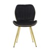 SCAUNE PARIS SPACE NEGRU/AUR SET 2 PZ CM 46X58X77