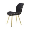 SCAUNE PARIS SPACE NEGRU/AUR SET 2 PZ CM 46X58X77
