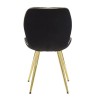 SCAUNE PARIS SPACE NEGRU/AUR SET 2 PZ CM 46X58X77