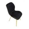SCAUNE PARIS SPACE NEGRU/AUR SET 2 PZ CM 46X58X77