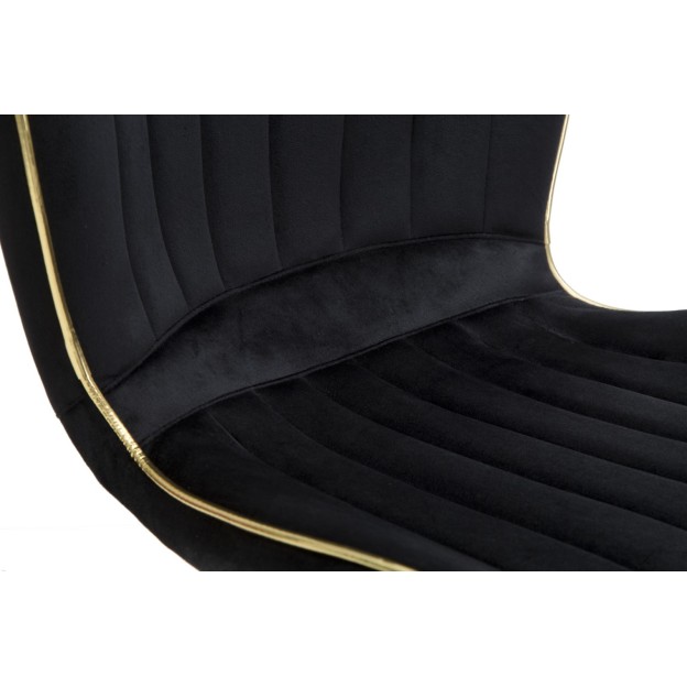 SCAUNE PARIS SPACE NEGRU/AUR SET 2 PZ CM 46X58X77