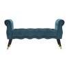 BANCĂ PARIS TEAL/AUR CM 120X40X60