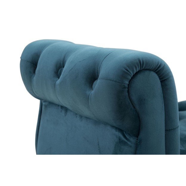 BANCĂ PARIS TEAL/AUR CM 120X40X60
