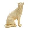 FIGURINA LEOPARD GOLD CM 23X15,5X29
