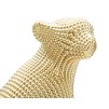 FIGURINA LEOPARD GOLD CM 23X15,5X29
