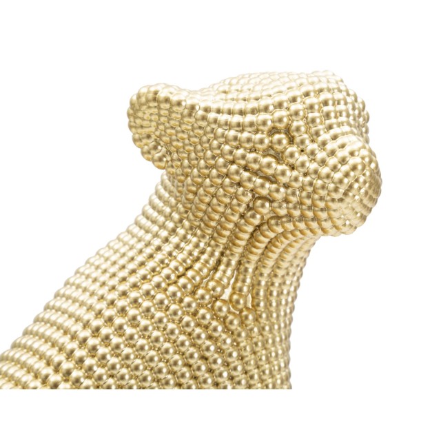 FIGURINA LEOPARD GOLD CM 23X15,5X29