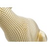 FIGURINA LEOPARD GOLD CM 23X15,5X29