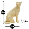 FIGURINA LEOPARD GOLD CM 23X15,5X29