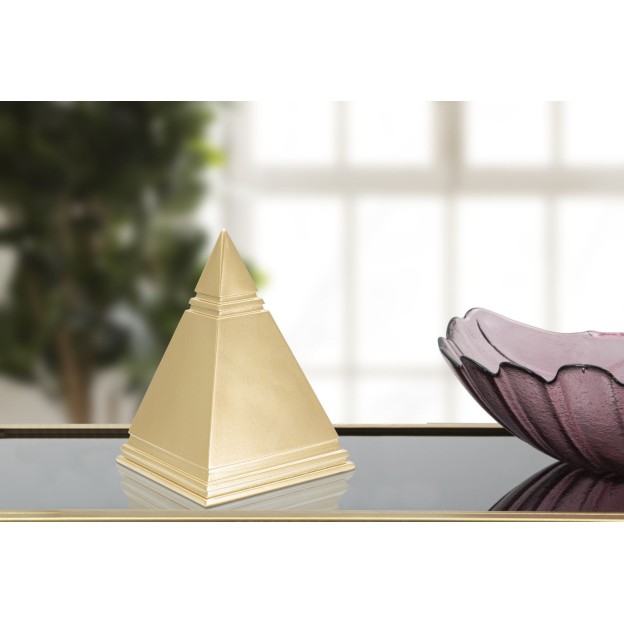 FIGURINA PIRAMID GOLD CM 11,5X11,5X15,5