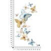 PANOU DE PERETE FLUTURI AURIU/ALBASTRU 59,5X4X111,5