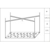 CONSOLA FLUTURI STICLA CM 100X35X80