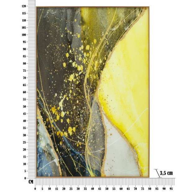 PANOU DE PERETE STICLA CU CADRU SUNNY CM 80X3,5X120