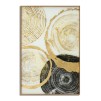 PANOU DE PERETE STICLA CU CADRU WOODY CM 60X3,5X90