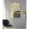 PANOU DE PERETE STICLA CU CADRU WOODY CM 60X3,5X90