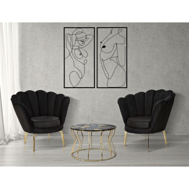 PANOU PERETE FIER SET SIMPLU 2BUC CM 50X1X100