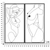 PANOU PERETE FIER SET SIMPLU 2BUC CM 50X1X100