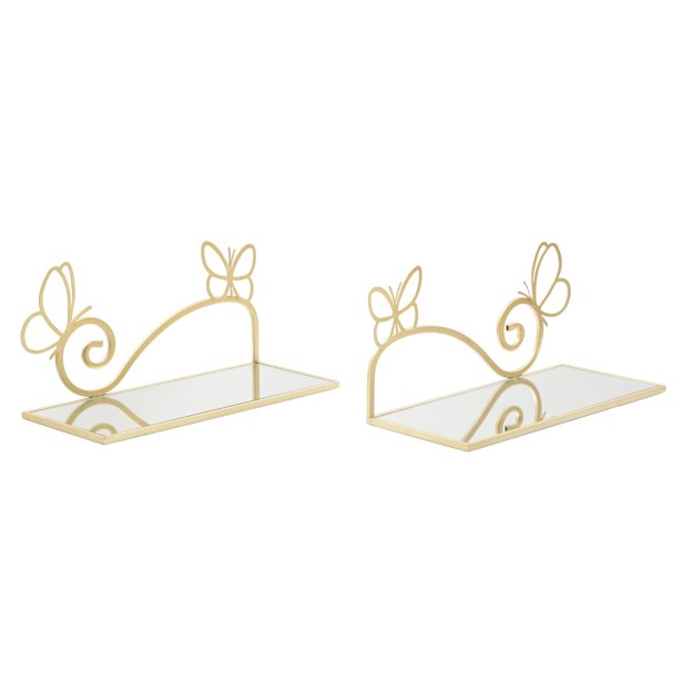 SET RAFTURI FLUTURI PERETE PAT 2 BUC CM 41,5X18X21