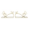 SET RAFTURI FLUTURI PERETE PAT 2 BUC CM 41,5X18X21