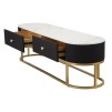 SUPORT TV MONTPELLIER NEGRU CM 150X42X45