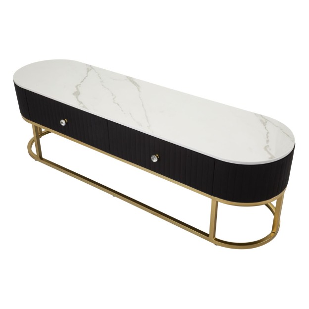 SUPORT TV MONTPELLIER NEGRU CM 150X42X45