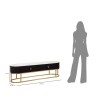 SUPORT TV MONTPELLIER NEGRU CM 150X42X45