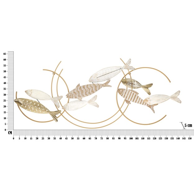 DECORATIE PERETE FISH MOVE CM 142,9X5X61,6