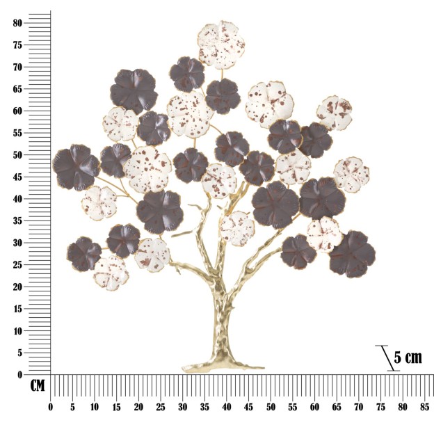 DECORATIE PERETE ALBERO PURPY CM 73,7X5X80