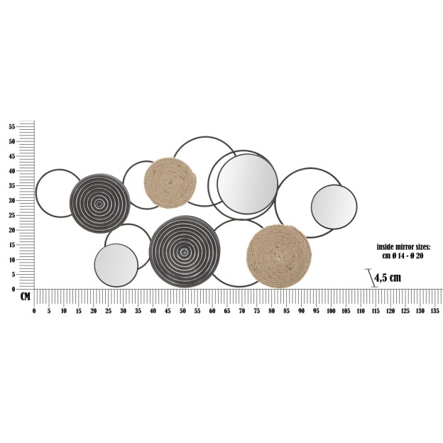 PANOU DE PERETE FIER TRIBY CM 106,5X4,5X52
