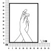 DECORAȚIE DE PERETE SIMPLY MÂINI CM 40X1X55